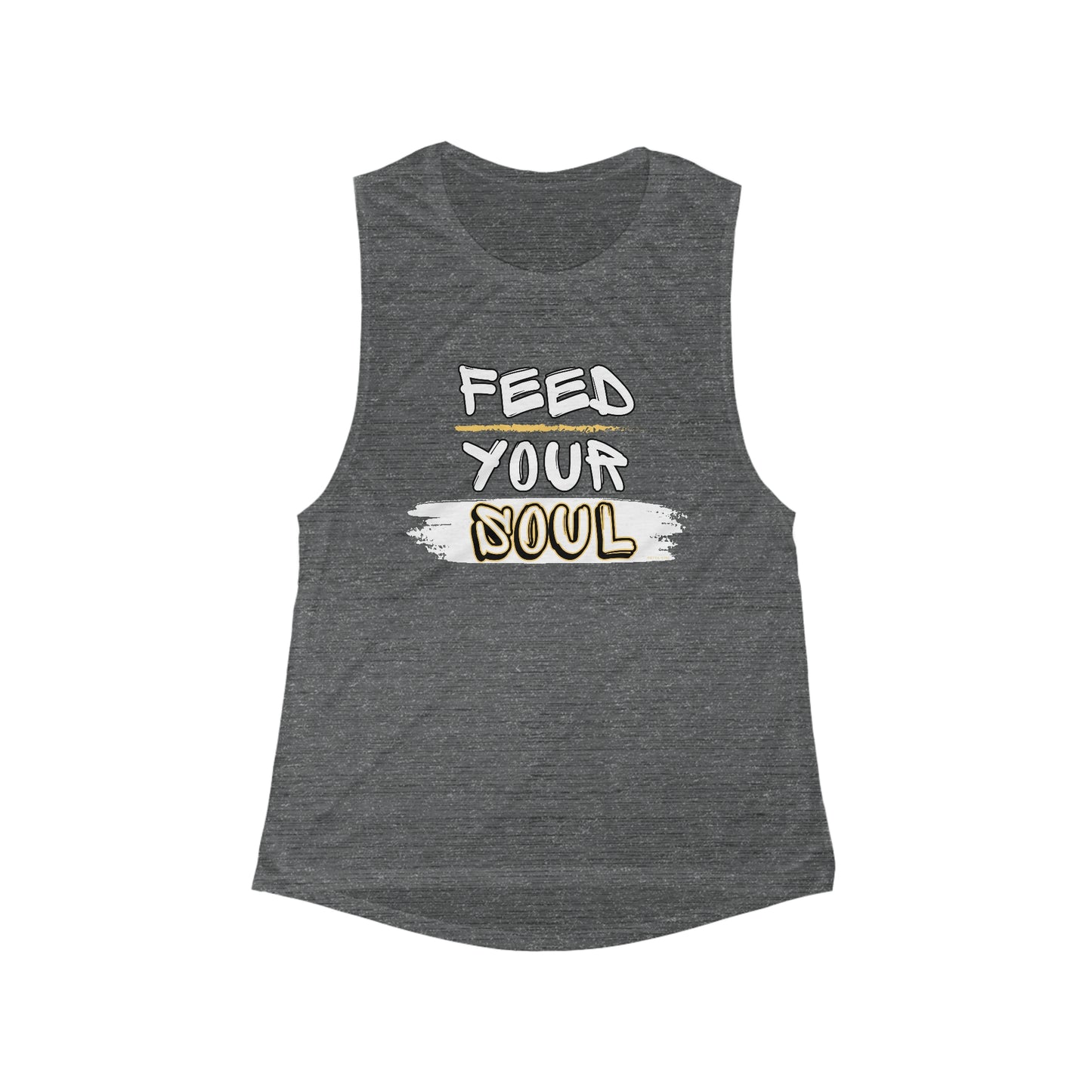 FEED YOUR SOUL Women's Flowy Scoop Muscle Tank: Women's Fitness Tank