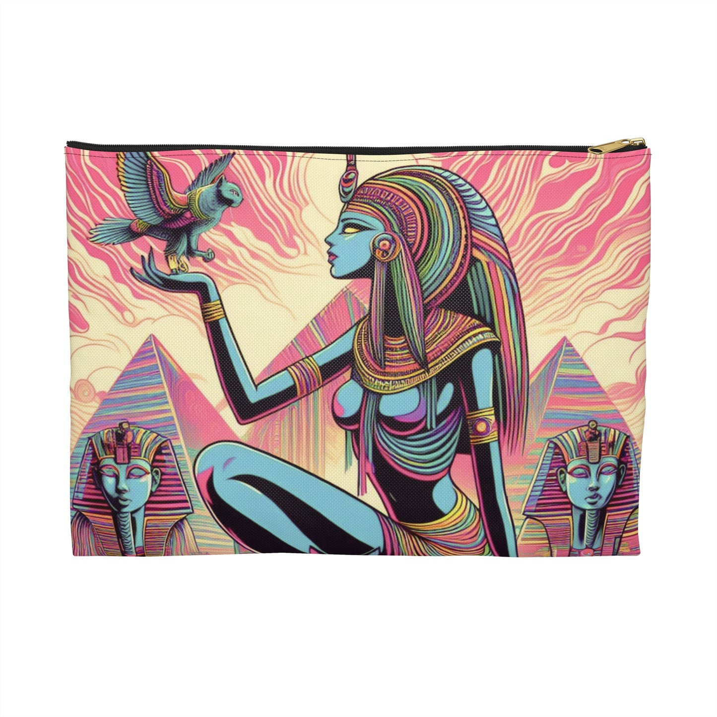 Egyptian Goddess Accessory Pouch: Everyday Bag, On-the-go Items