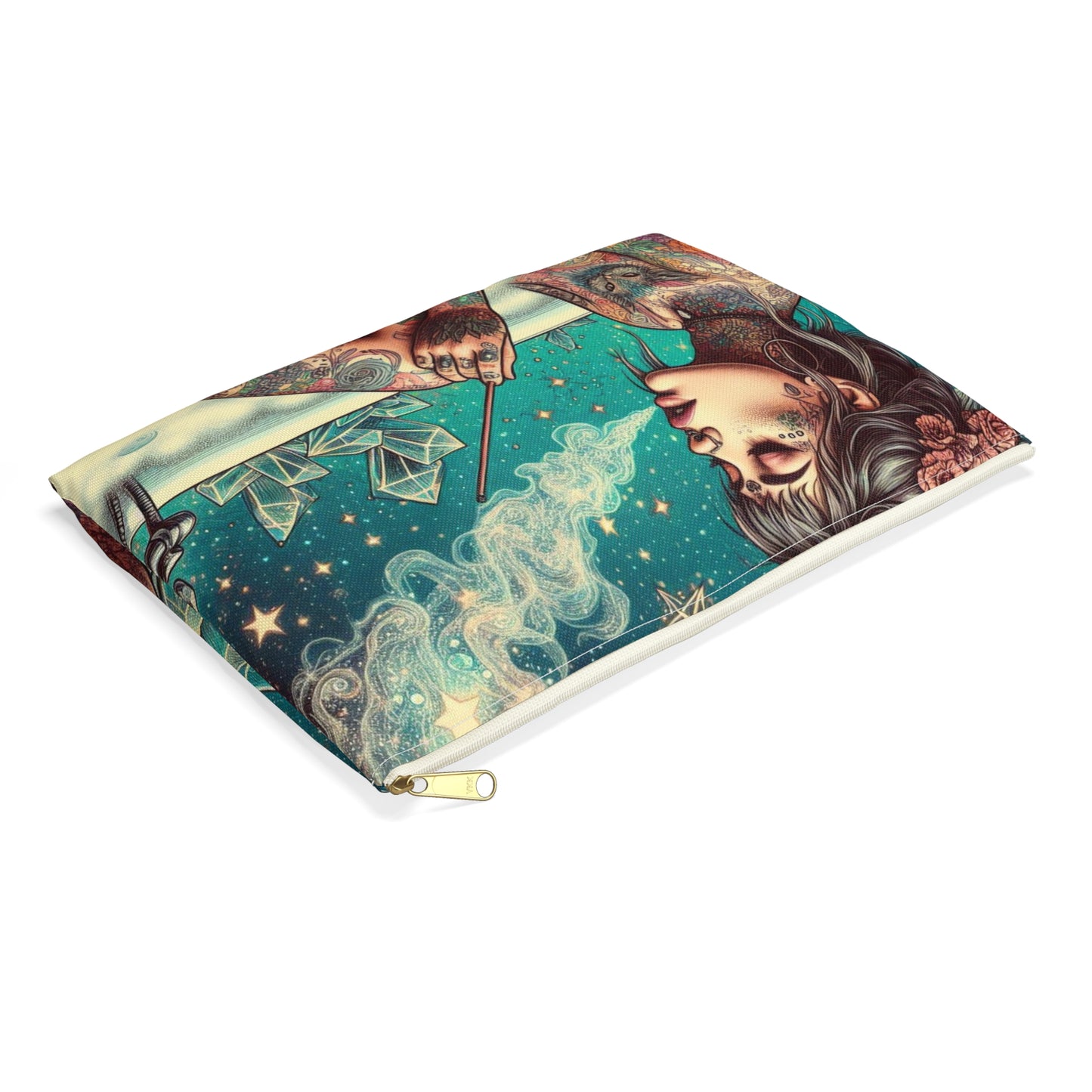 VIBIN' Reset & Recharge Accessory Pouch: Toiletries Bag, On-the-go Items, Tarot Deck, Crystals Bag