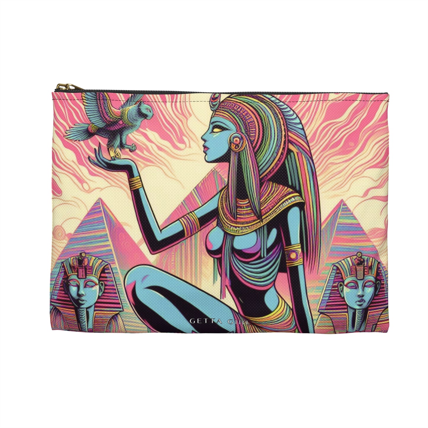 Egyptian Goddess Accessory Pouch: Everyday Bag, On-the-go Items