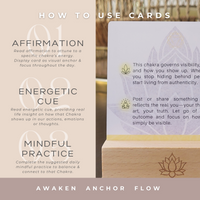 Aura Chakra Ritual Deck – Daily Affirmations & Energy Practices for Mind-Body Balance