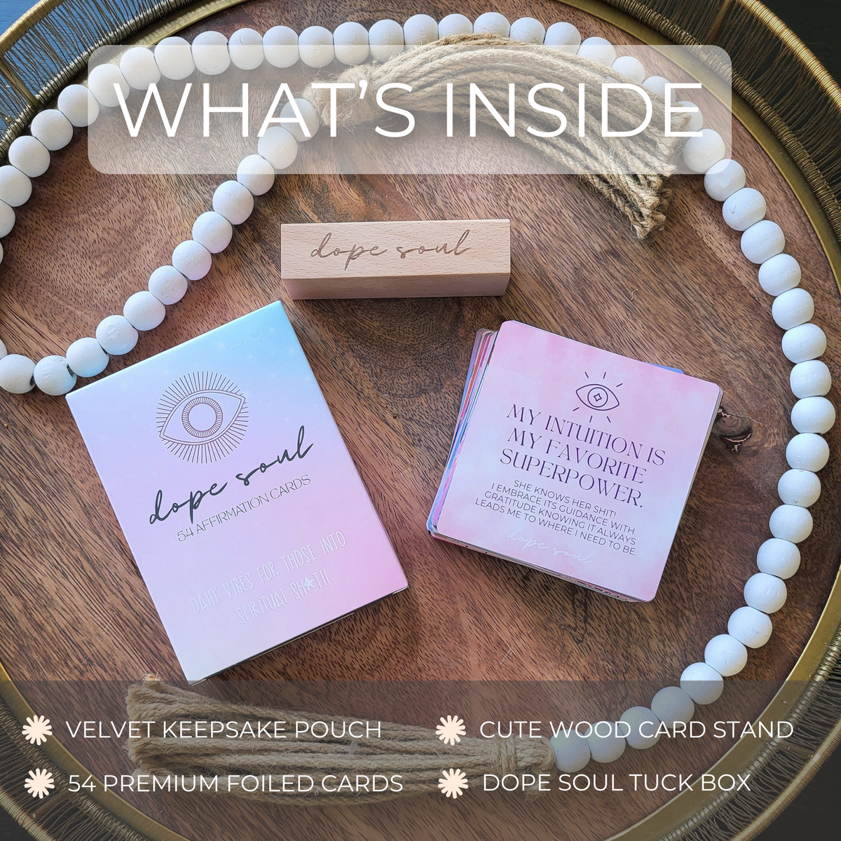 Dope Soul Affirmation Cards for Women – 54-Card Self-Love, Uplifting Sassy Spiritual Deck