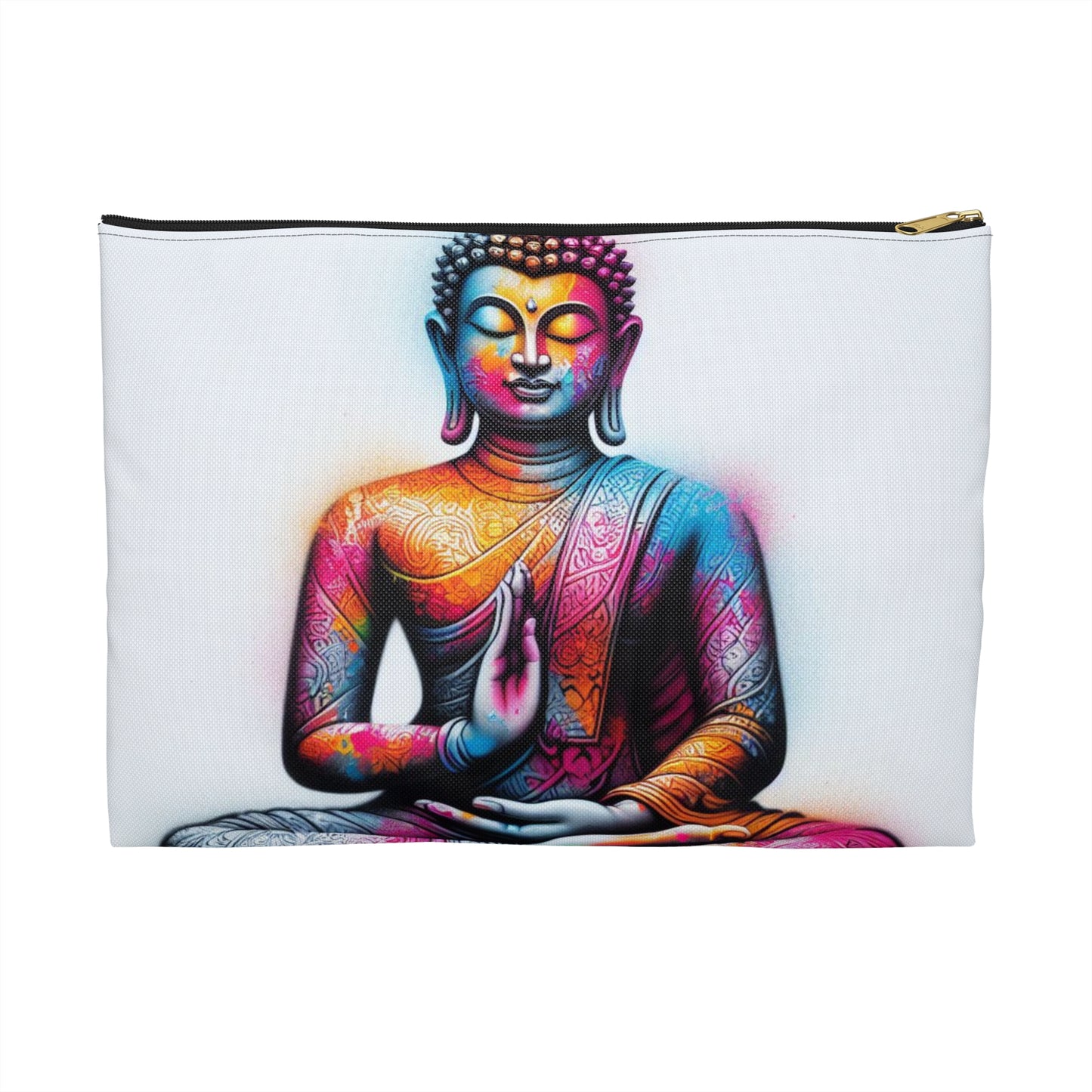 Colorful Buddha Accessory Pouch: Everyday Bag On-the-go Items