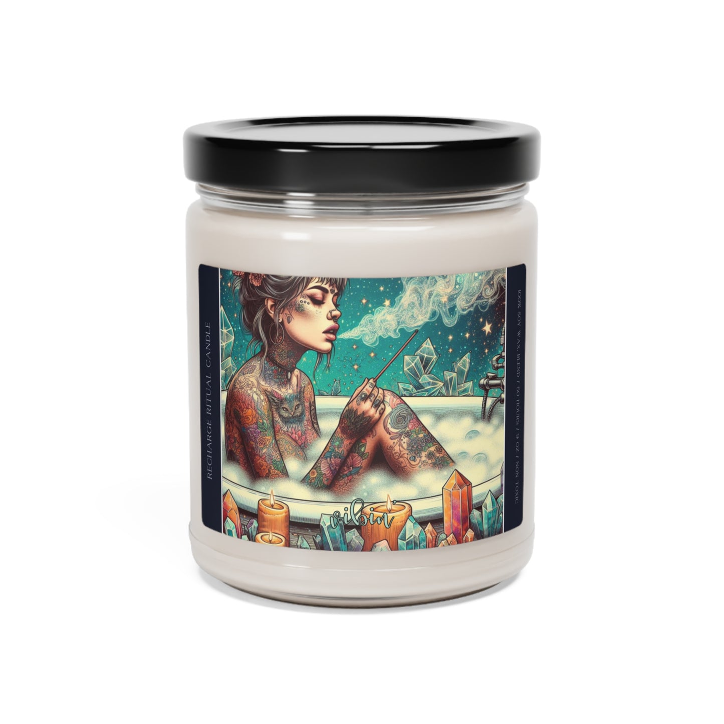 VIBIN': RESET & RECHARGE RITUAL CANDLE, Scented Soy Candle, 9oz
