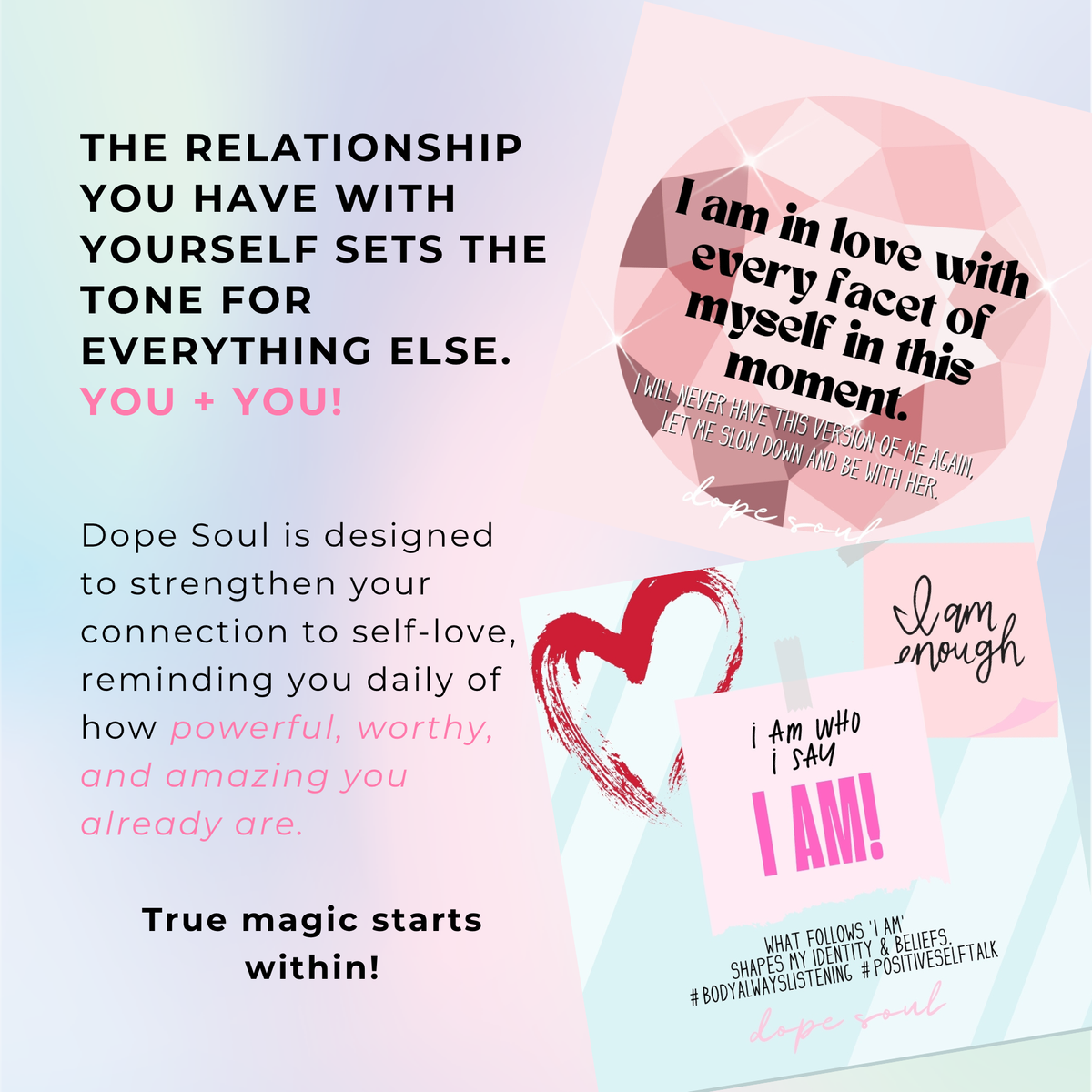 DENTED TUCK BOX SALE - DOPE SOUL SASSY AFFIRMATIONS -50% OFF