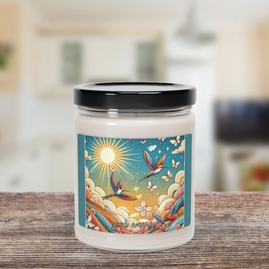 GOOD ENERGY ENERGY SHIFT AND CLEARING RITUAL CANDLE: Scented Soy Candle, 9oz