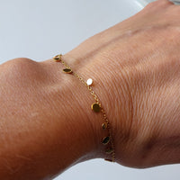 Nia Dainty Boho Gold Coin Bracelet