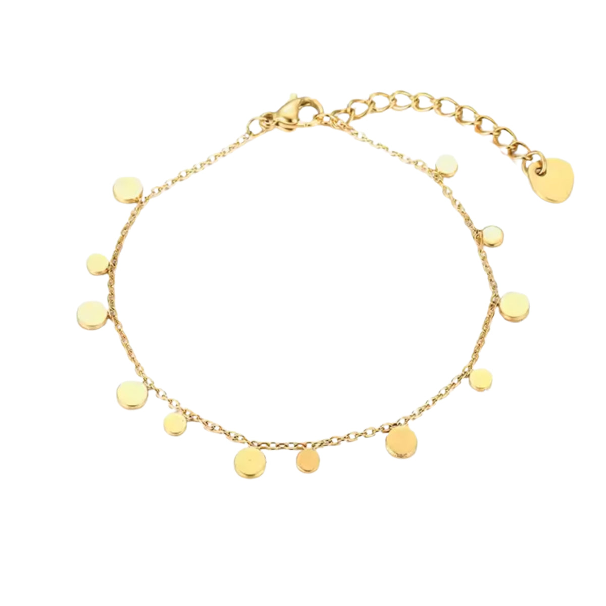 Nia Dainty Boho Gold Coin Bracelet