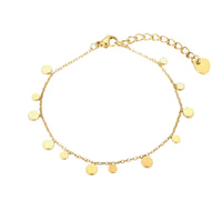 Nia Dainty Boho Gold Coin Bracelet