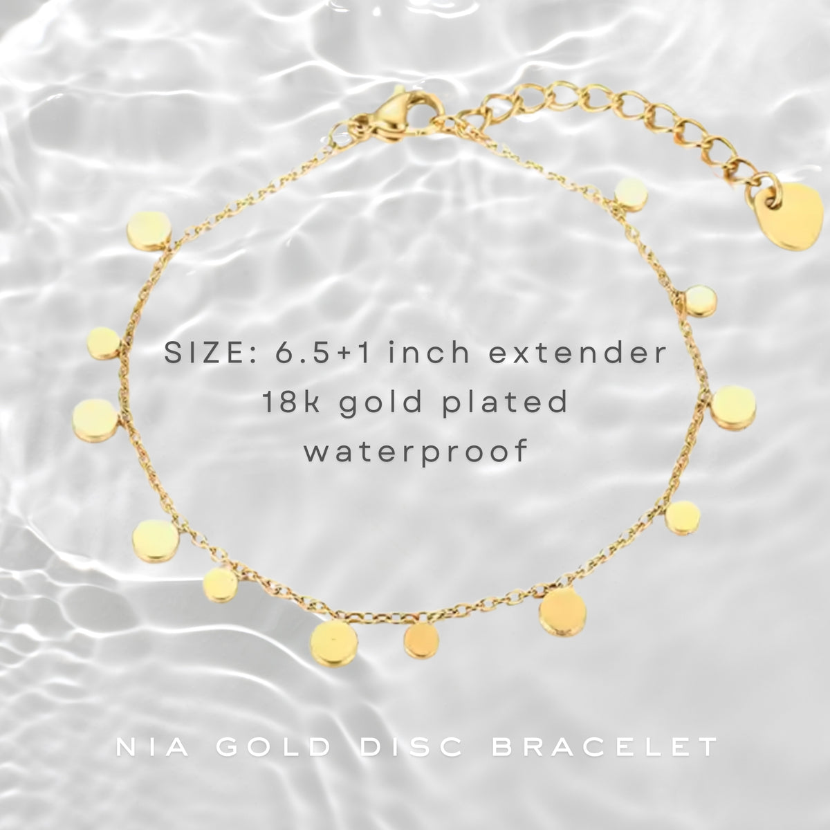 Nia Dainty Boho Gold Coin Bracelet
