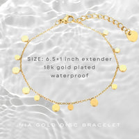 Nia Dainty Boho Gold Coin Bracelet