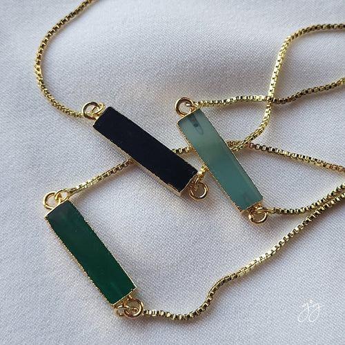 Althea Bar Gemstone Pull Bracelet