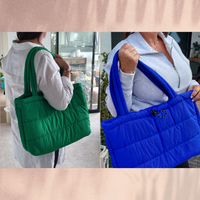PUFFER SOFT RELAXED LARGE TOTE / WORK / SCHOOL / GYM BAG