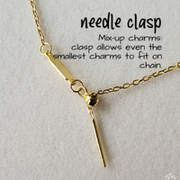 Amara Evil Eye Charm Necklace: Removable Charm Necklace