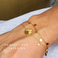 Nia Dainty Boho Gold Coin Bracelet