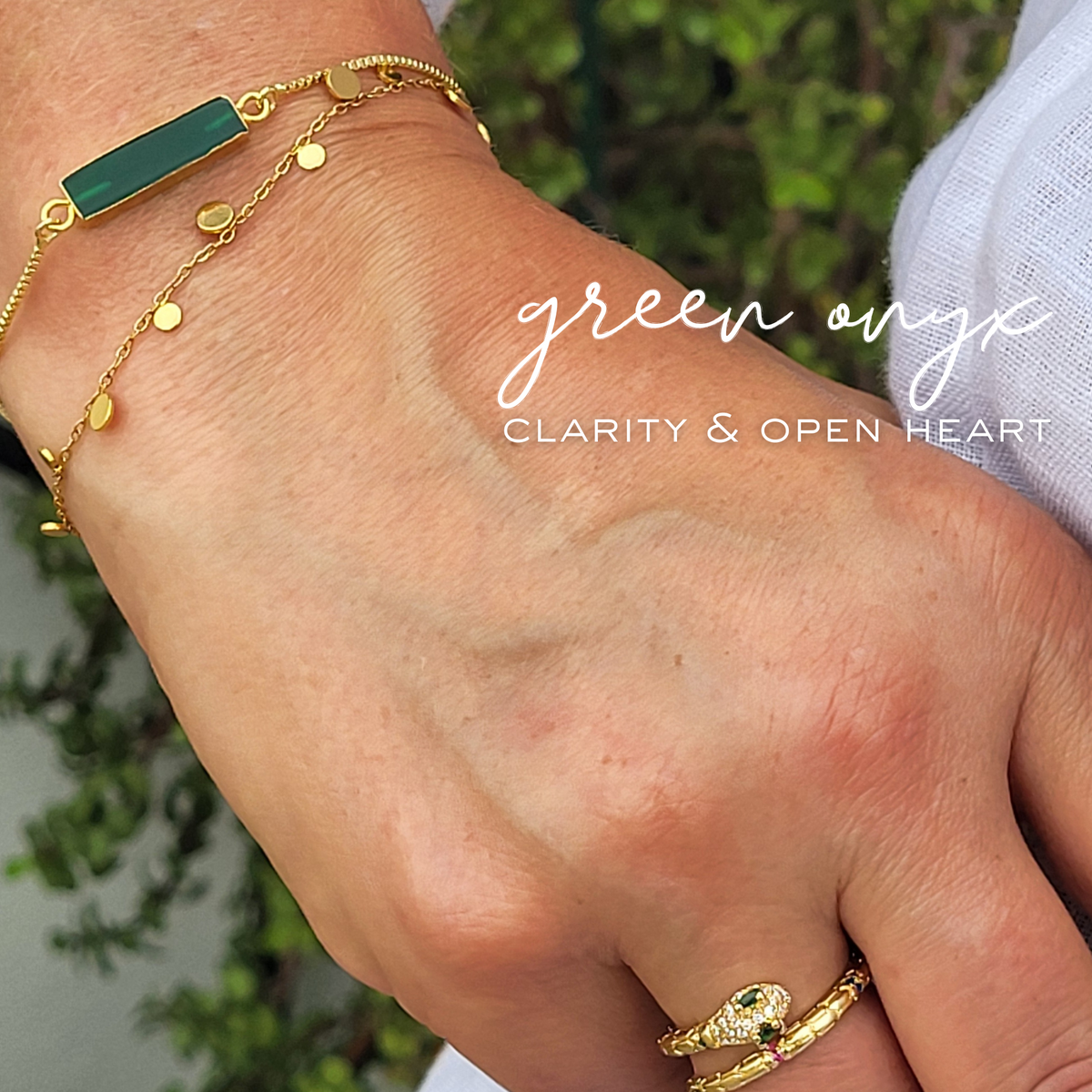 Althea Bar Gemstone Pull Bracelet