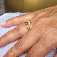 CLEARANCE - Eve Jeweled Snake Wrap Ring